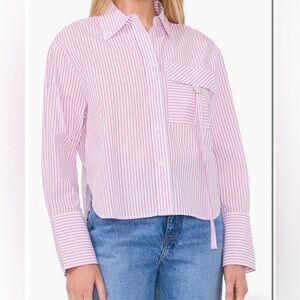 NWT PARKER Pinstripe Shirt XS